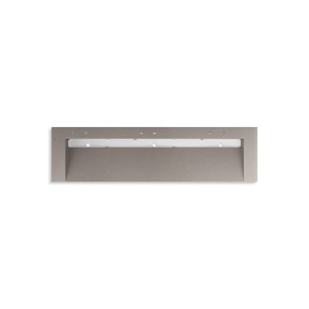 Kohler 90In Wall-Mount Trough Lavatory System In Concrete 81033-BSS-KCT